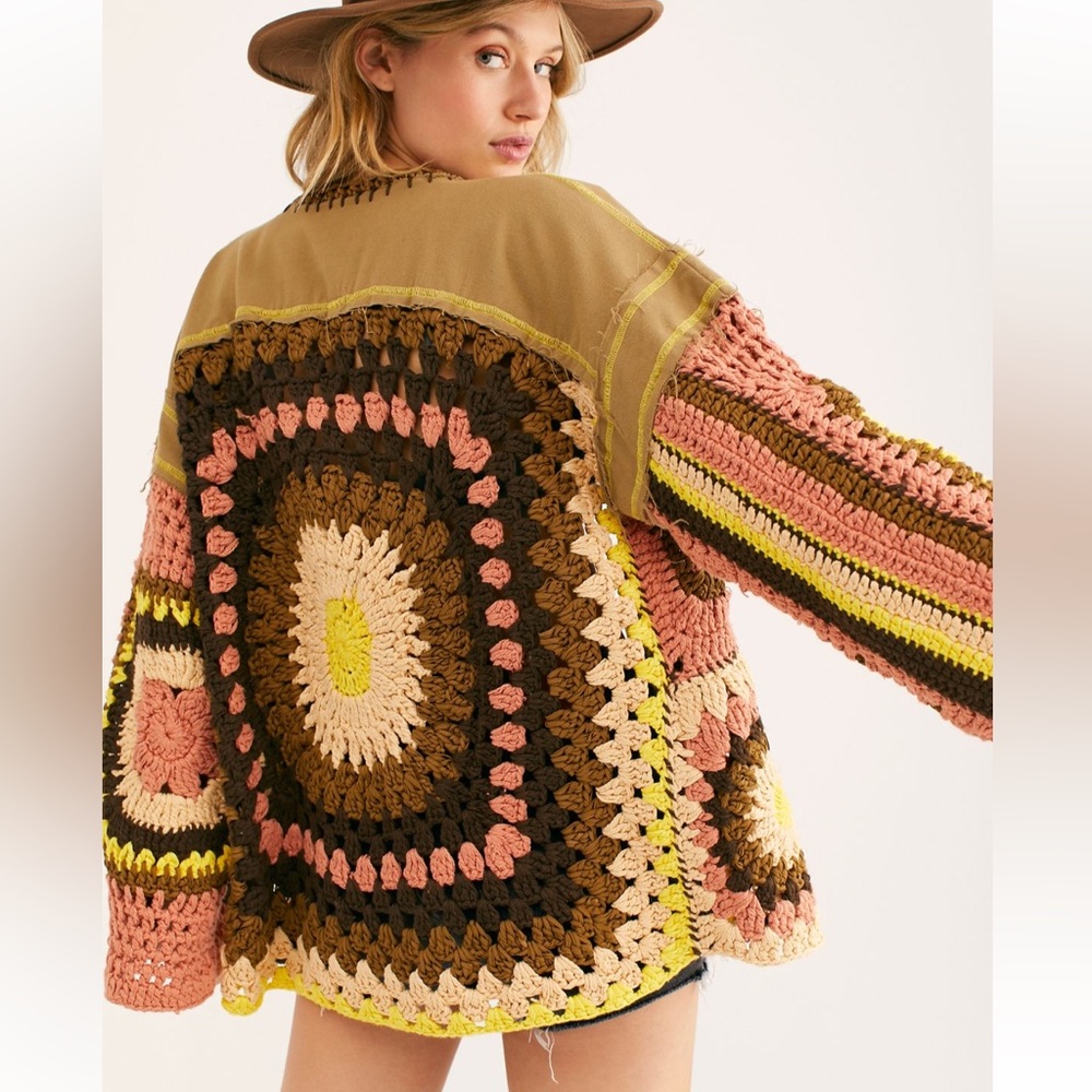 Free People No Rain Sweater Jacket